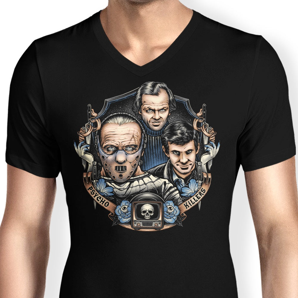 Unique Men's Psycho Killers V-Neck T-Shirt