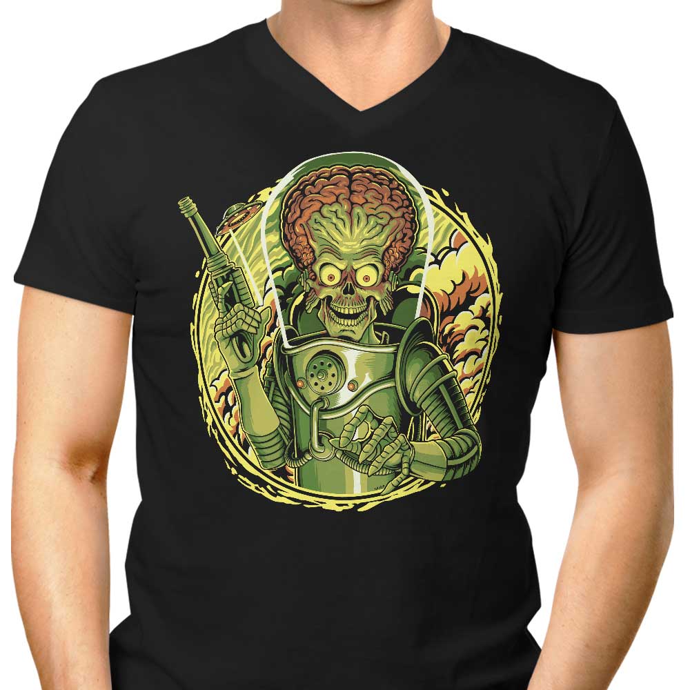 Men's Stylish V-Neck Ack Attack T-Shirt