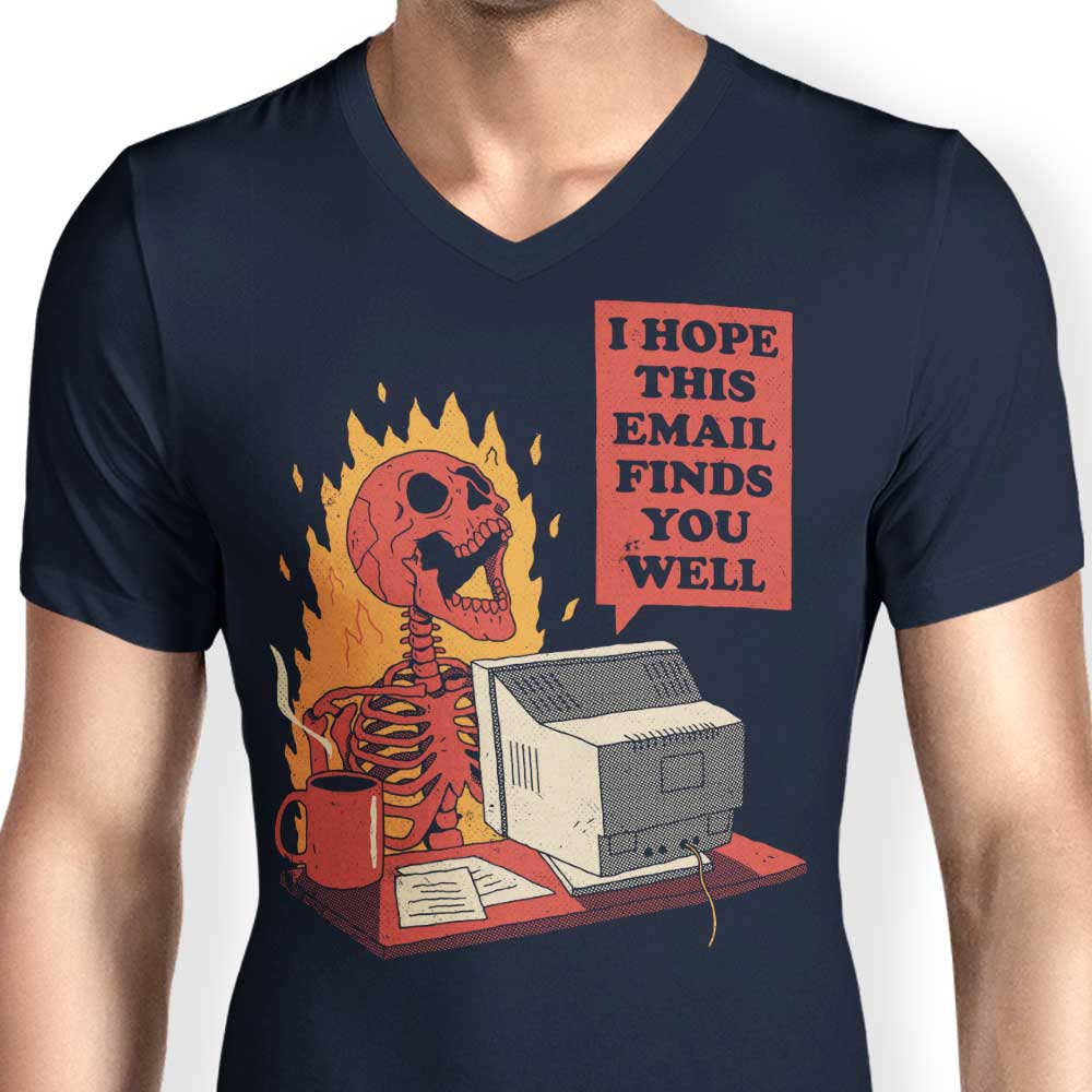 Men's Stylish V-Neck T-Shirt Inspired by 'You Got Mail'