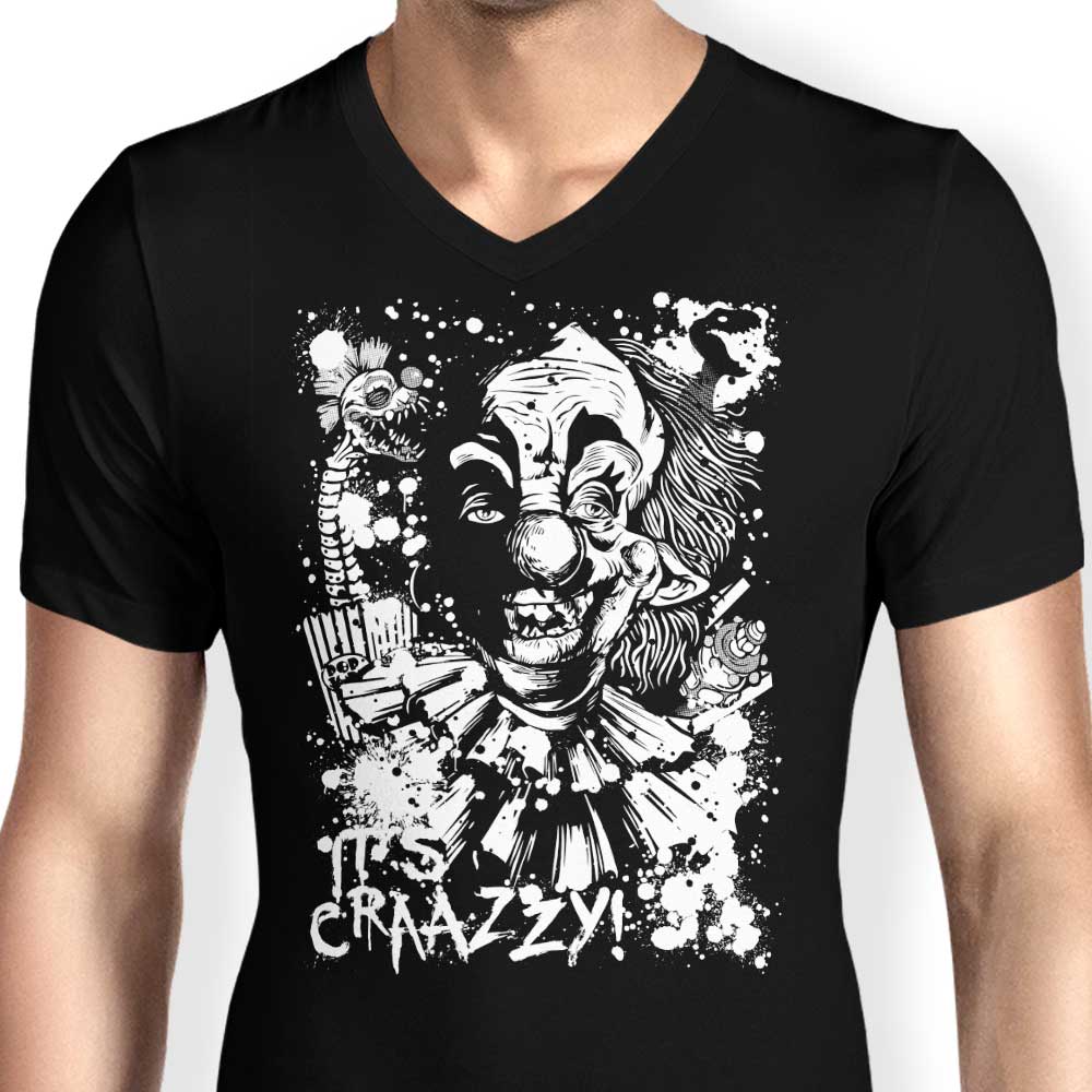 Crazy Design - Men's Stylish V-Neck T-Shirt