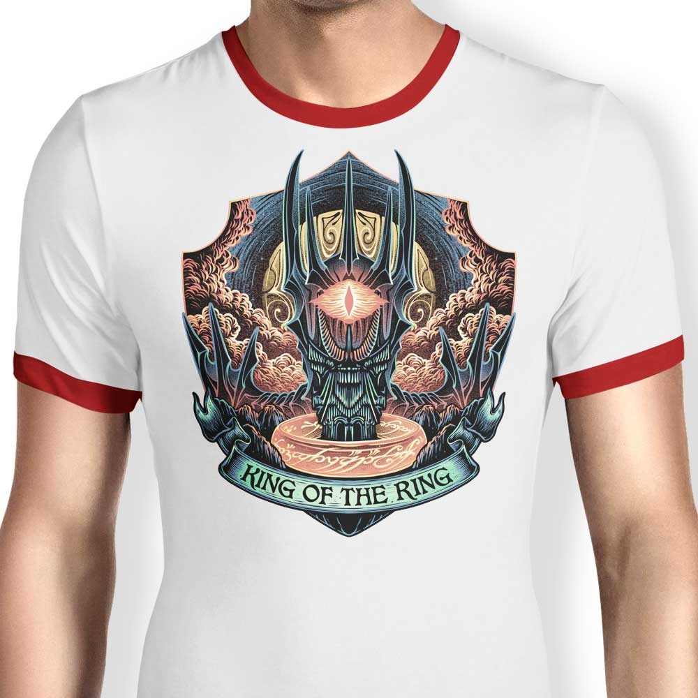 The King of the Ring - Stylish Ringer T-Shirt by Glitchygorilla