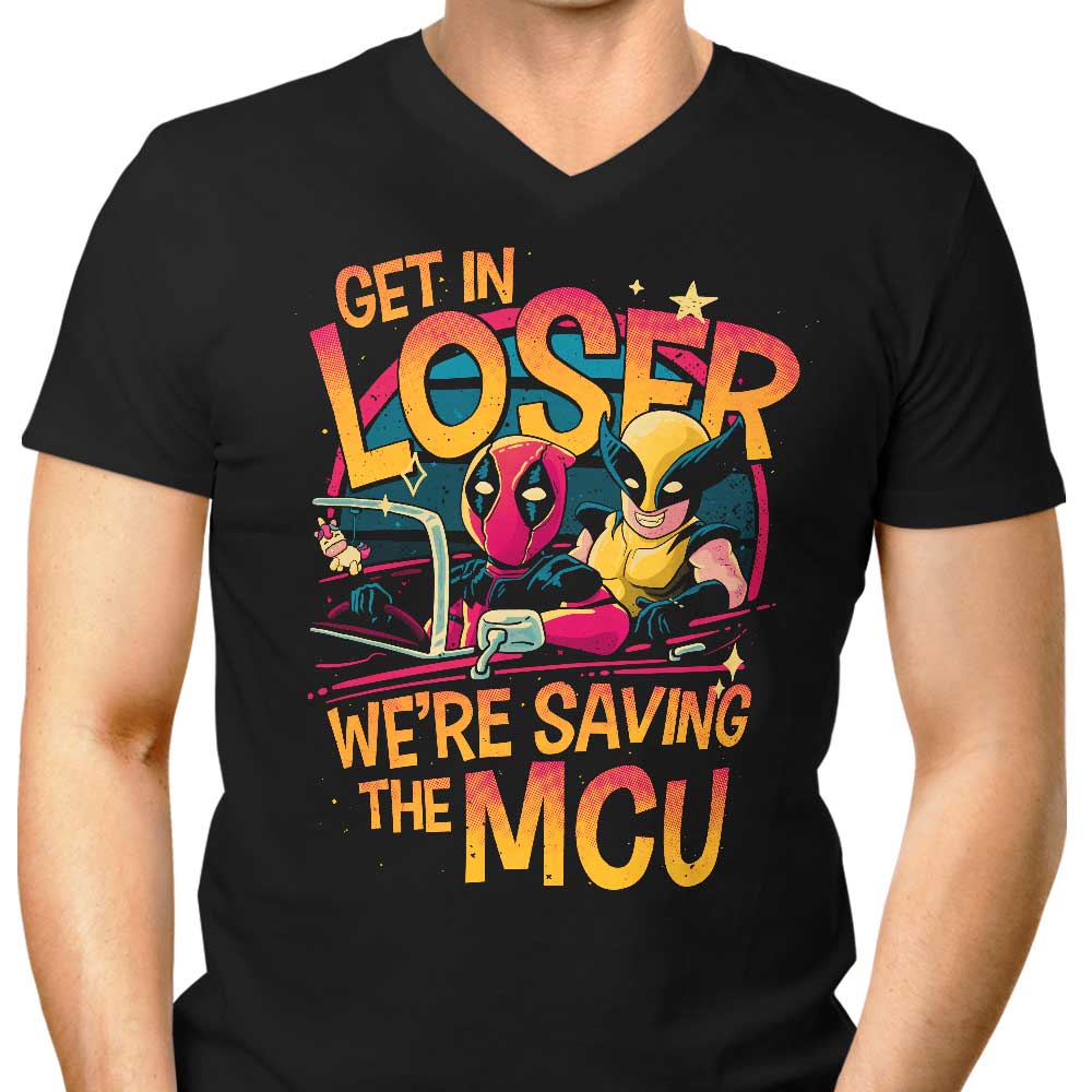 Men's V-Neck T-Shirt for Saving the Universe