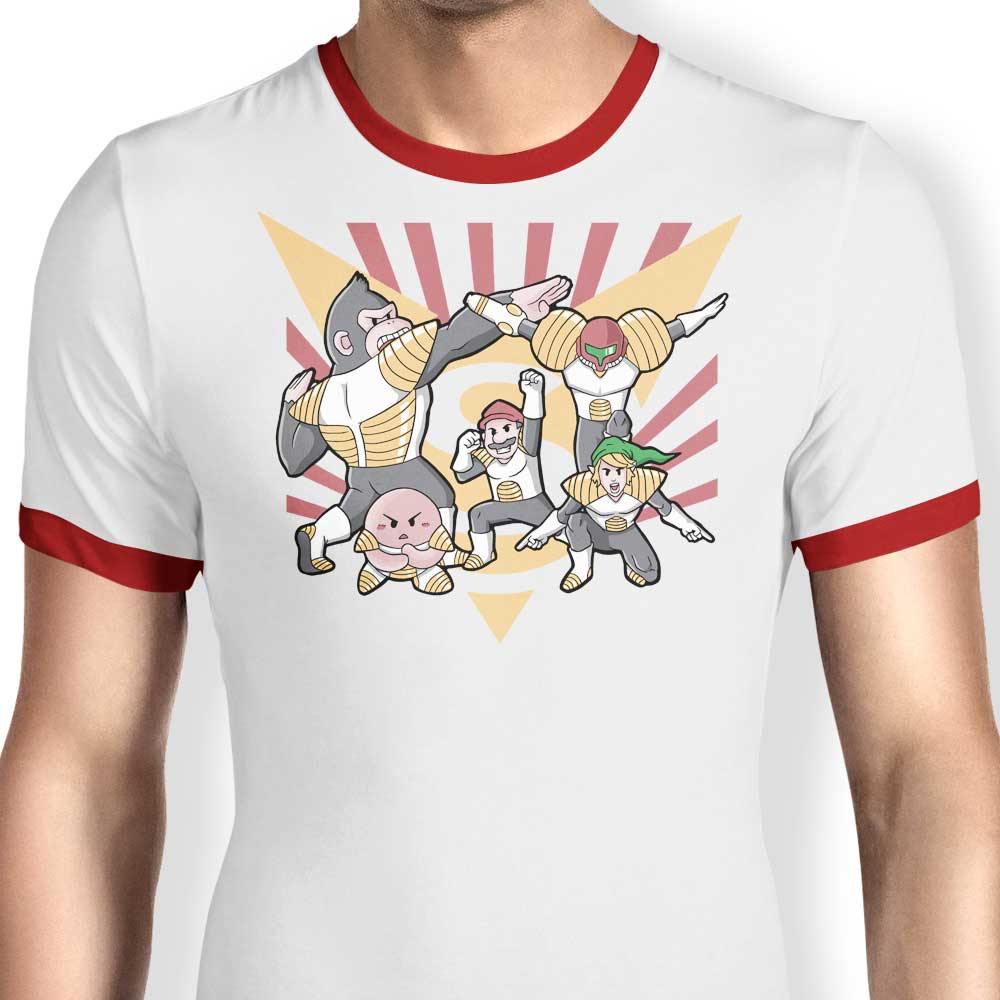 High - Quality Smash Force Men's Ringer Cotton T - Shirt