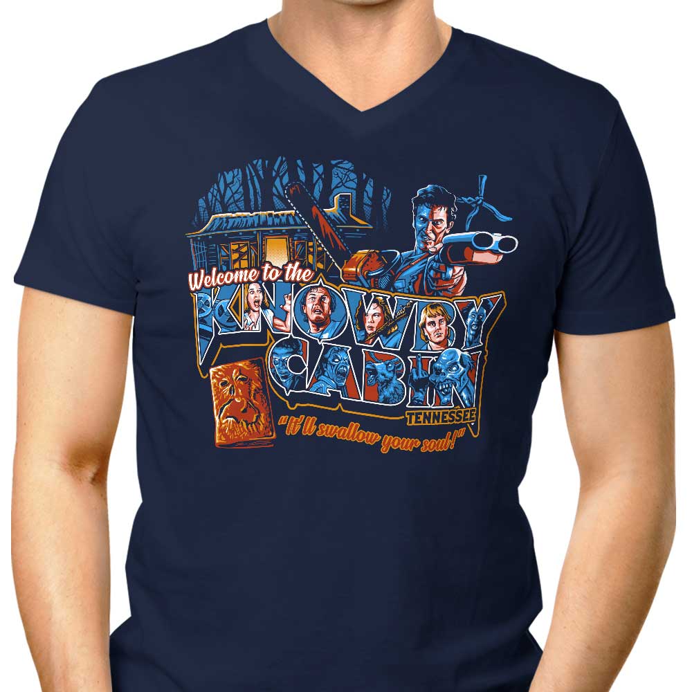A Warm Welcome to Knowby - Stylish Men's V-Neck T-Shirt