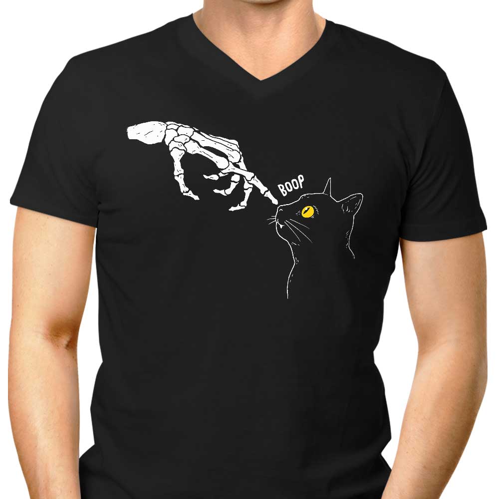 DinoMike's Spooky Men's V-Neck Shirt - A Boop of Style