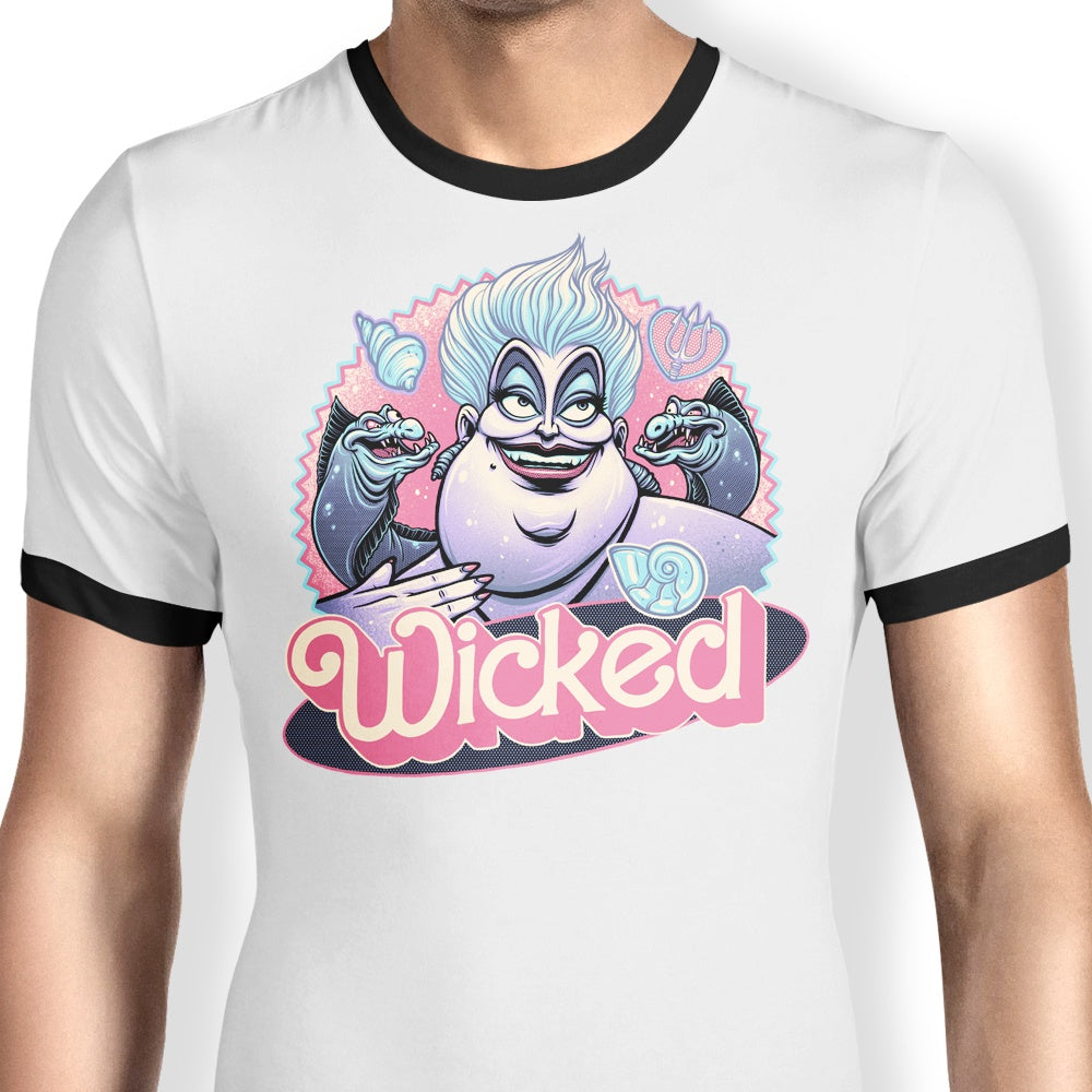 Fantastic Wicked Sea Witch-themed Ringer T-Shirt for Fashion Lovers