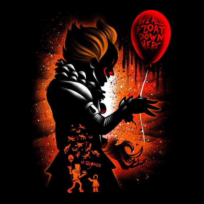 Men's Stylish V-Neck Dancing Clown T-Shirt