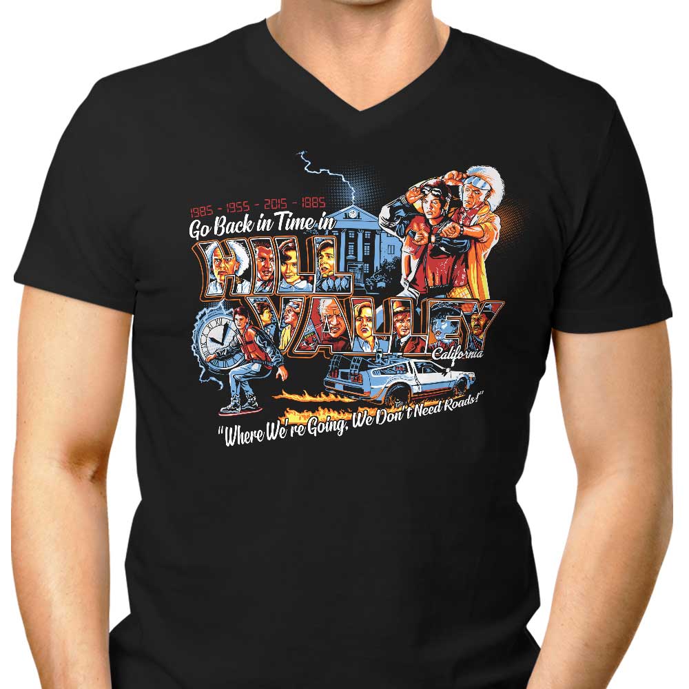 Travel Back in Style - Men's V-Neck T-Shirt