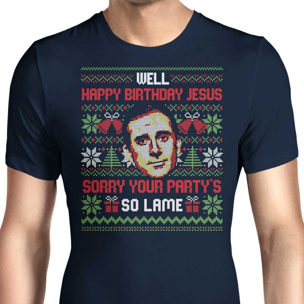 Elegant 'Happy Birthday Jesus' Men's Apparel for Various Occasions