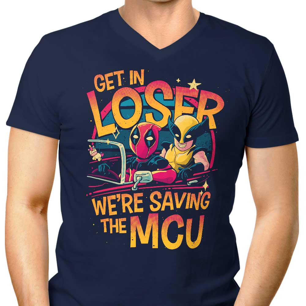 Men's V-Neck T-Shirt for Saving the Universe