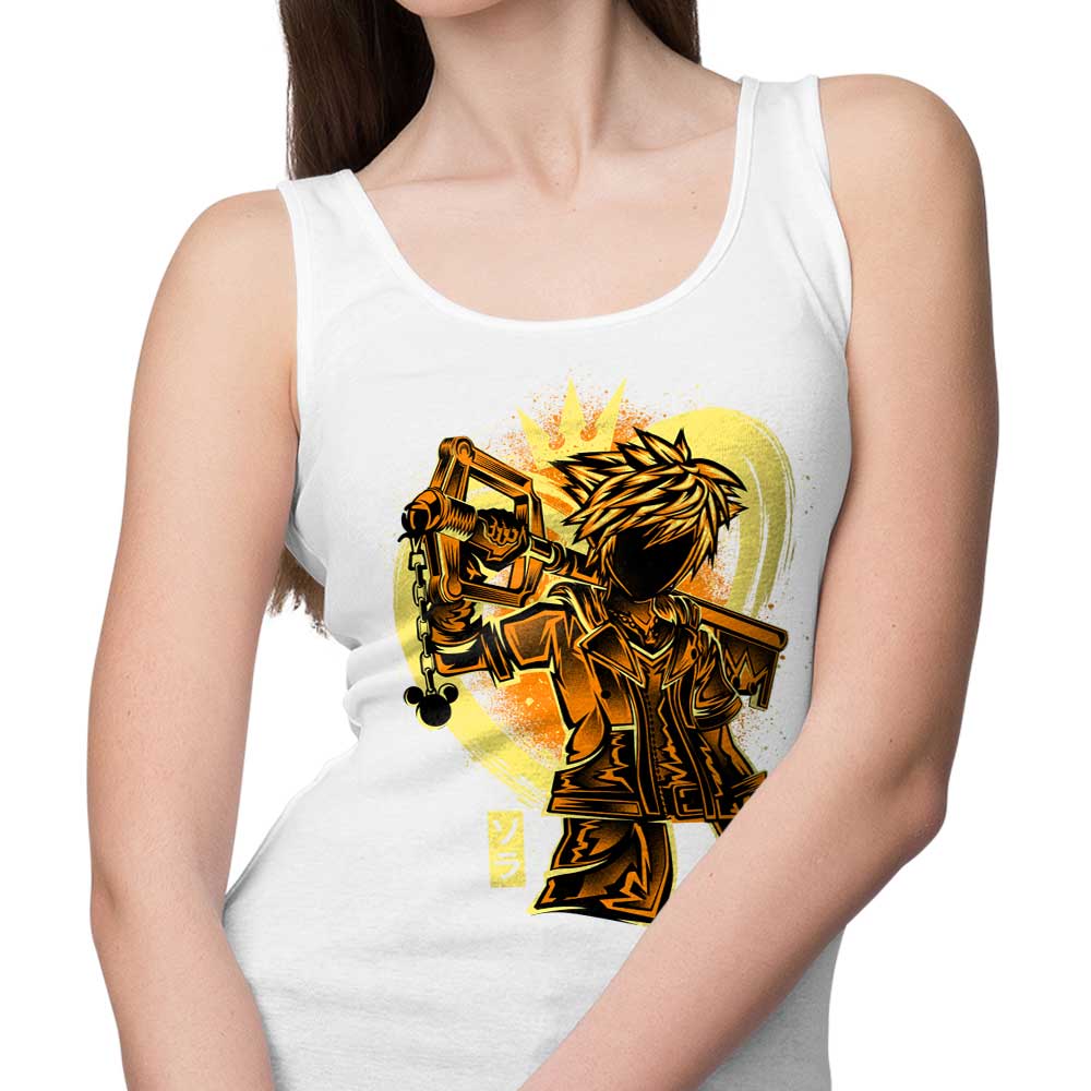 Hypertwenty Keyblade Silhouette Design Tank Top for Casual Wear