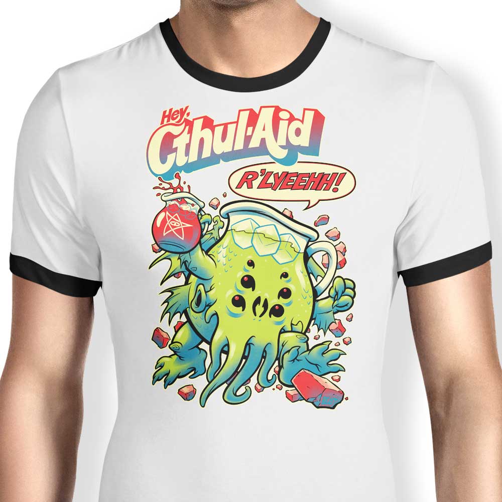 Cthul-Aid Men's Ringer Style T-Shirt