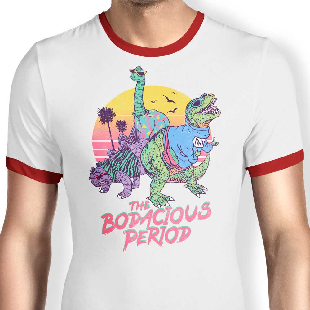 Stylish Bodacious Period Ringer T - Shirt by Hillary White
