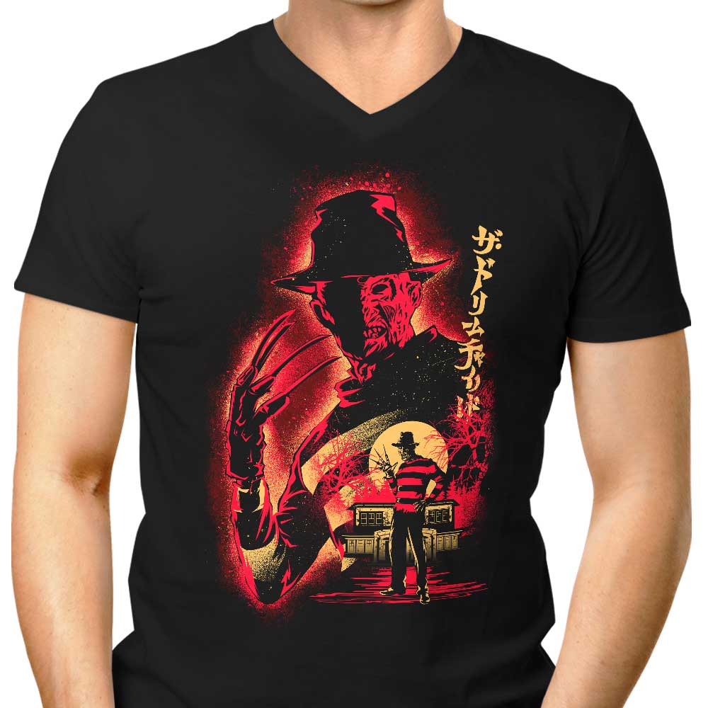 Hypertwenty Men's Stylish V-Neck 'Attack on Elm St.' T-Shirt