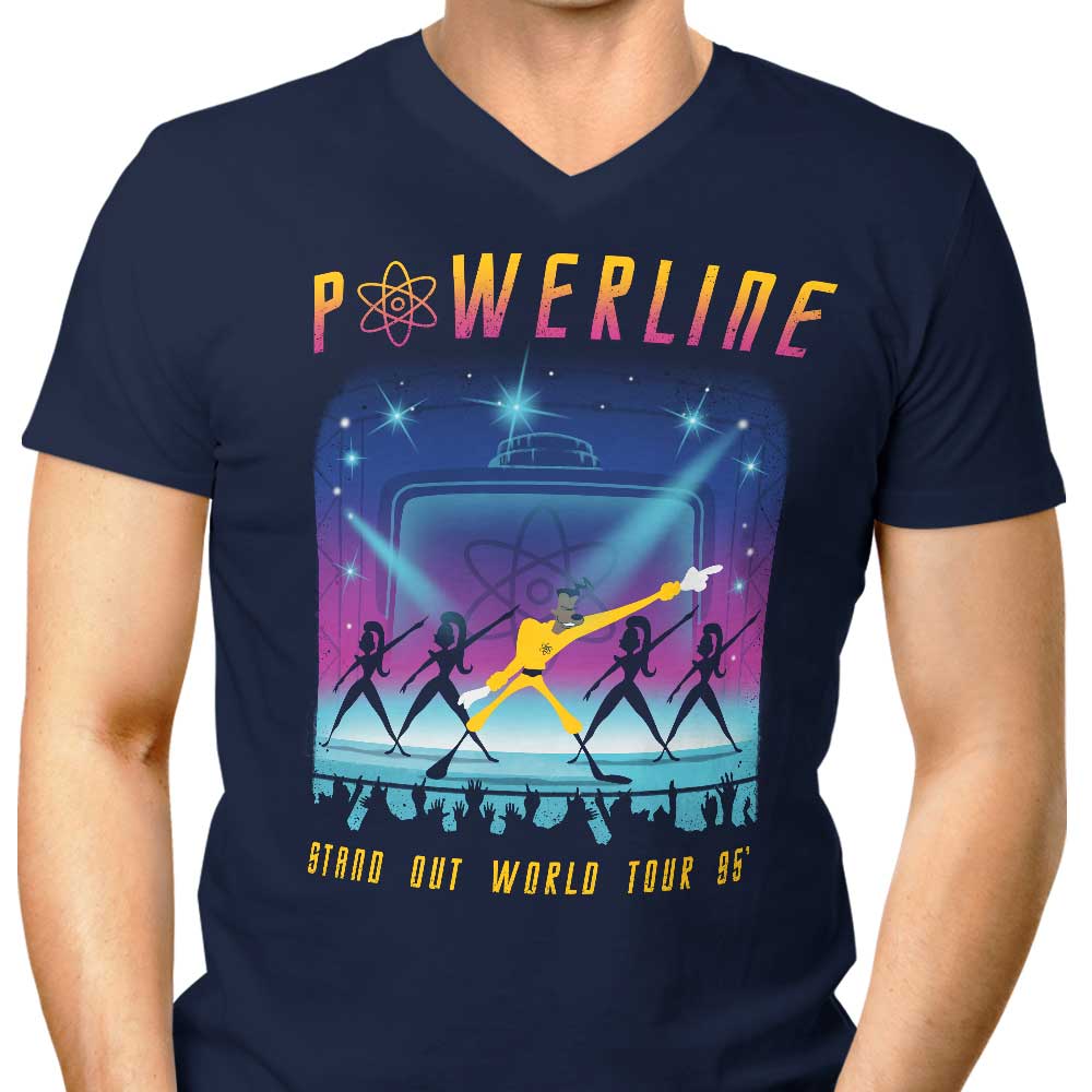 Men's Stylish V-Neck T-Shirt for the Stand Out World Tour
