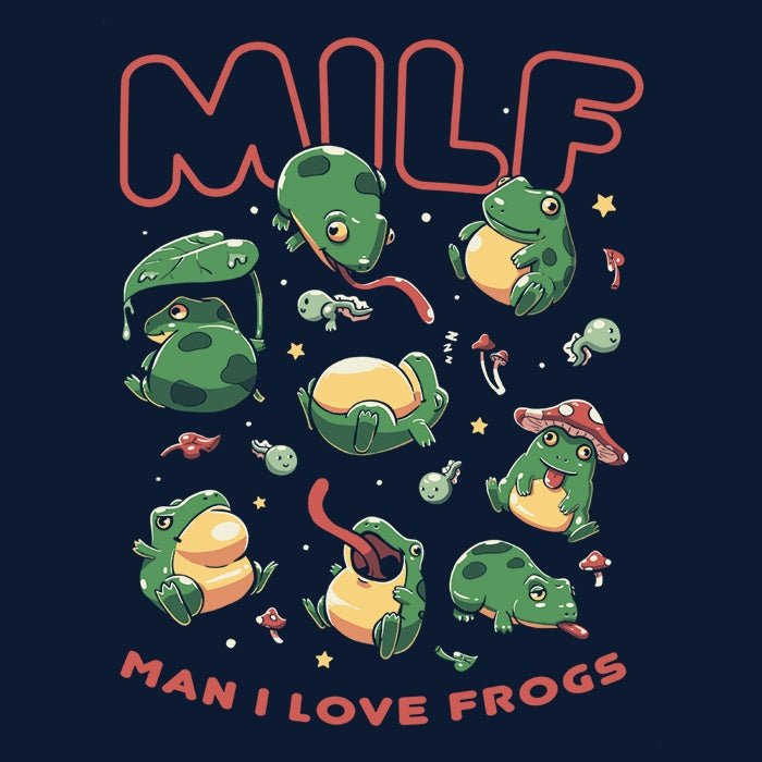 Men's Fashion: 'I Love Frogs' Apparel by Koalatees