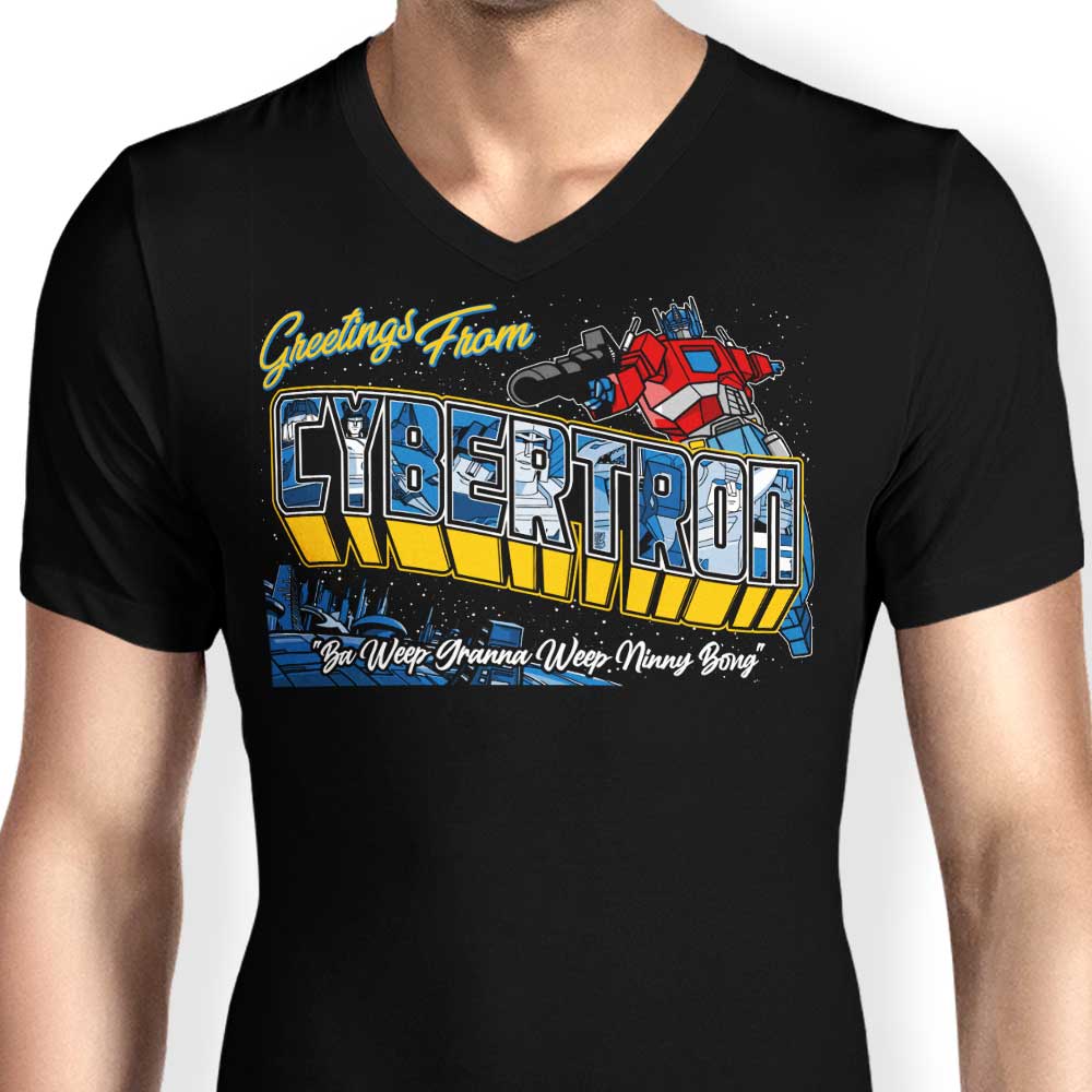 Men's Stylish V-Neck T-Shirt by Ba Weep Granna