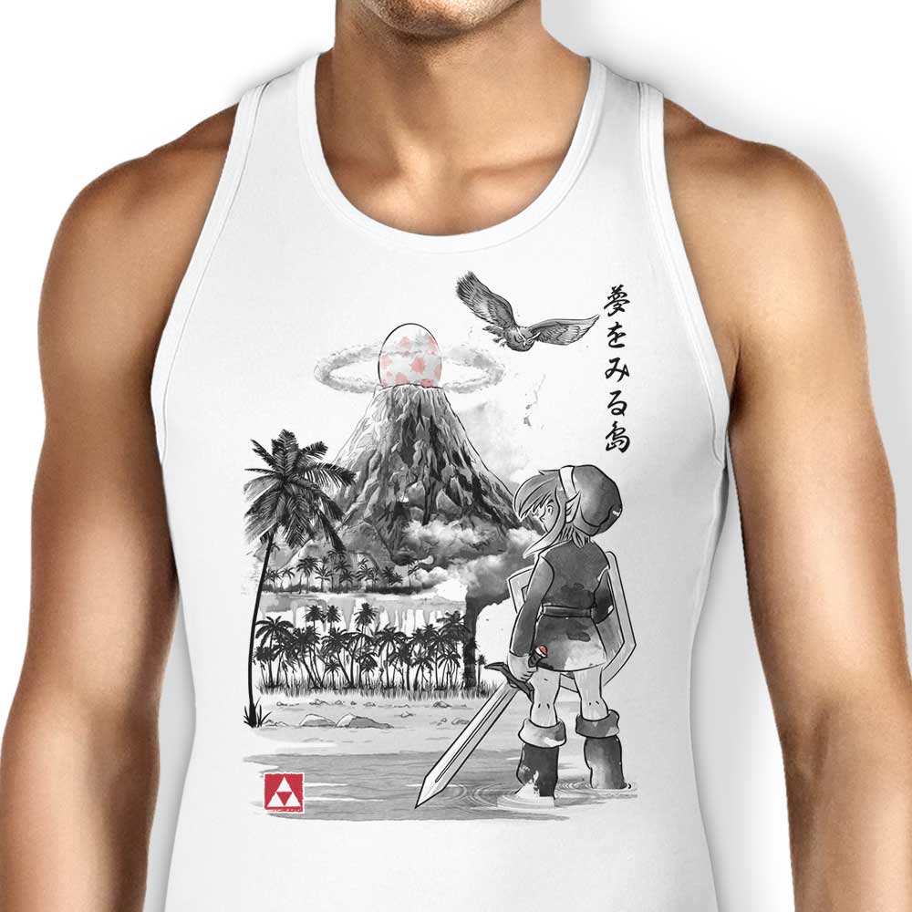 Dr. Monekers' Hero's Awakening Sumi-e Men's and Unisex Comfortable Cotton Tank Top