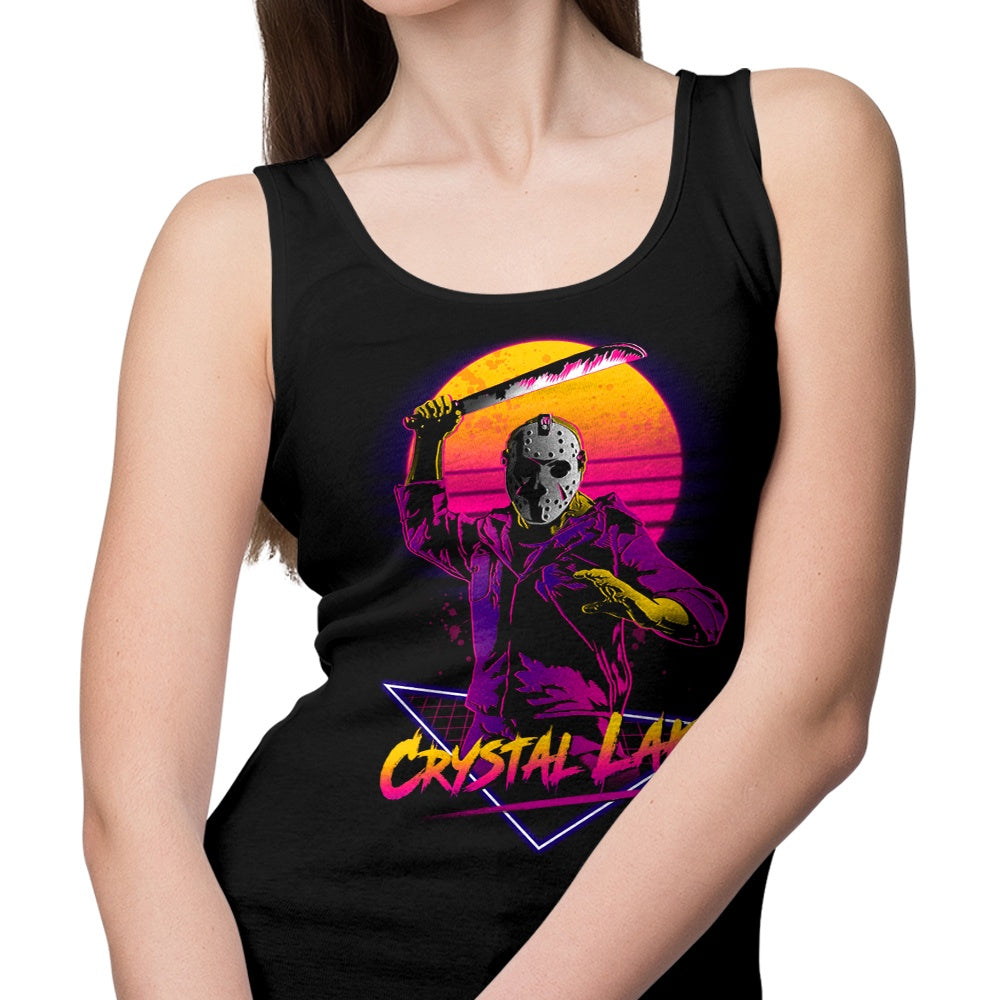 Vintage-Style Machete Design Tank Top