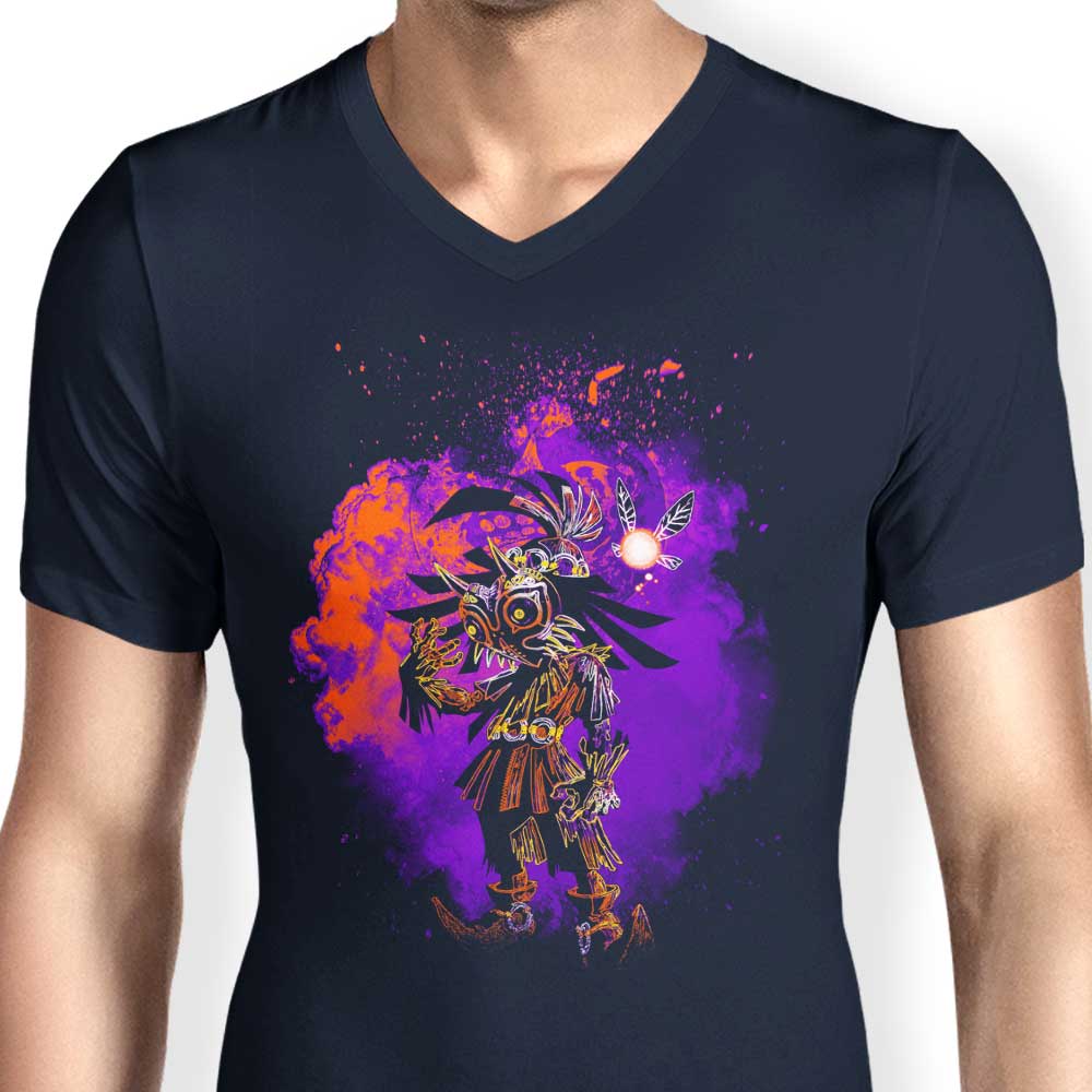 Men's Stylish V-Neck T-Shirt - The Spirit of the Kid