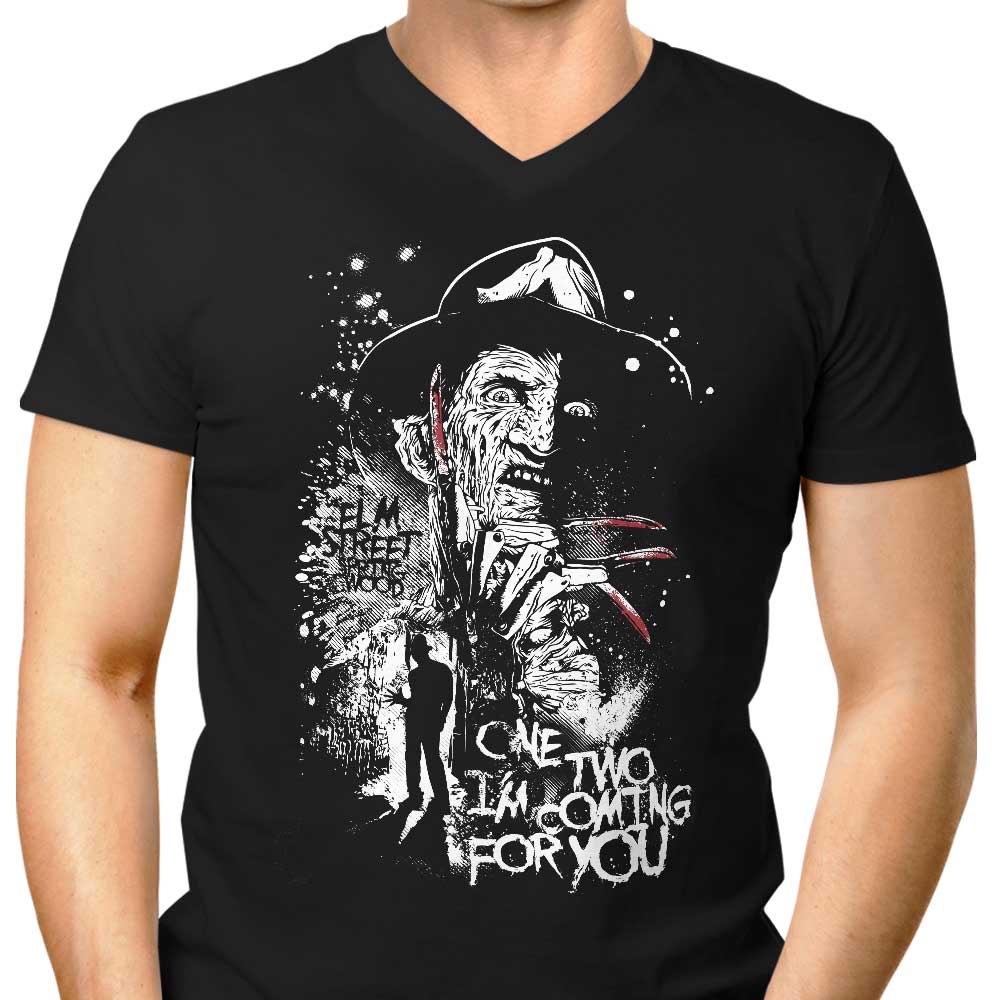 Stylish Men's V-Neck T-Shirt - One, Two Collection