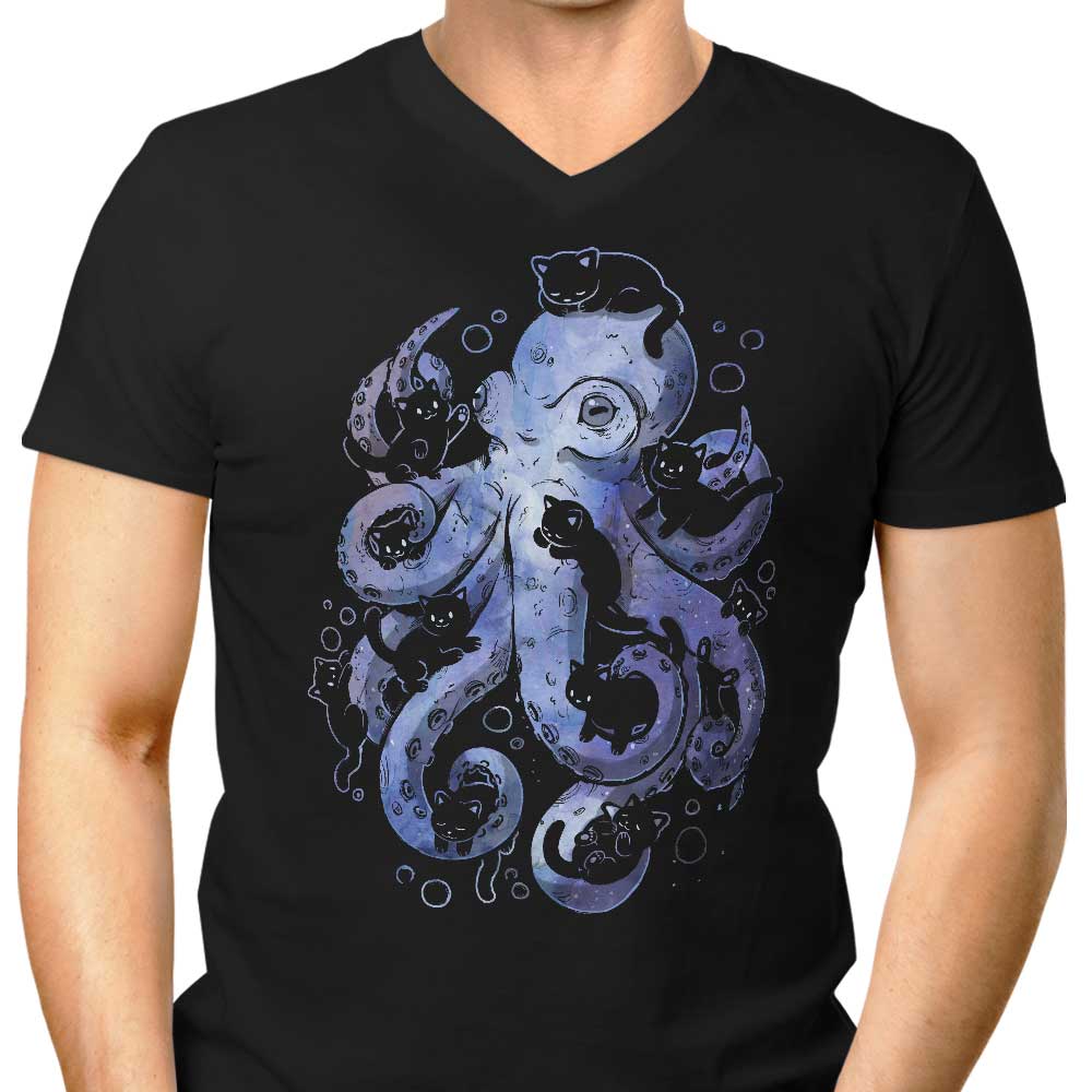 Octopurr Men's Stylish V-Neck Shirt