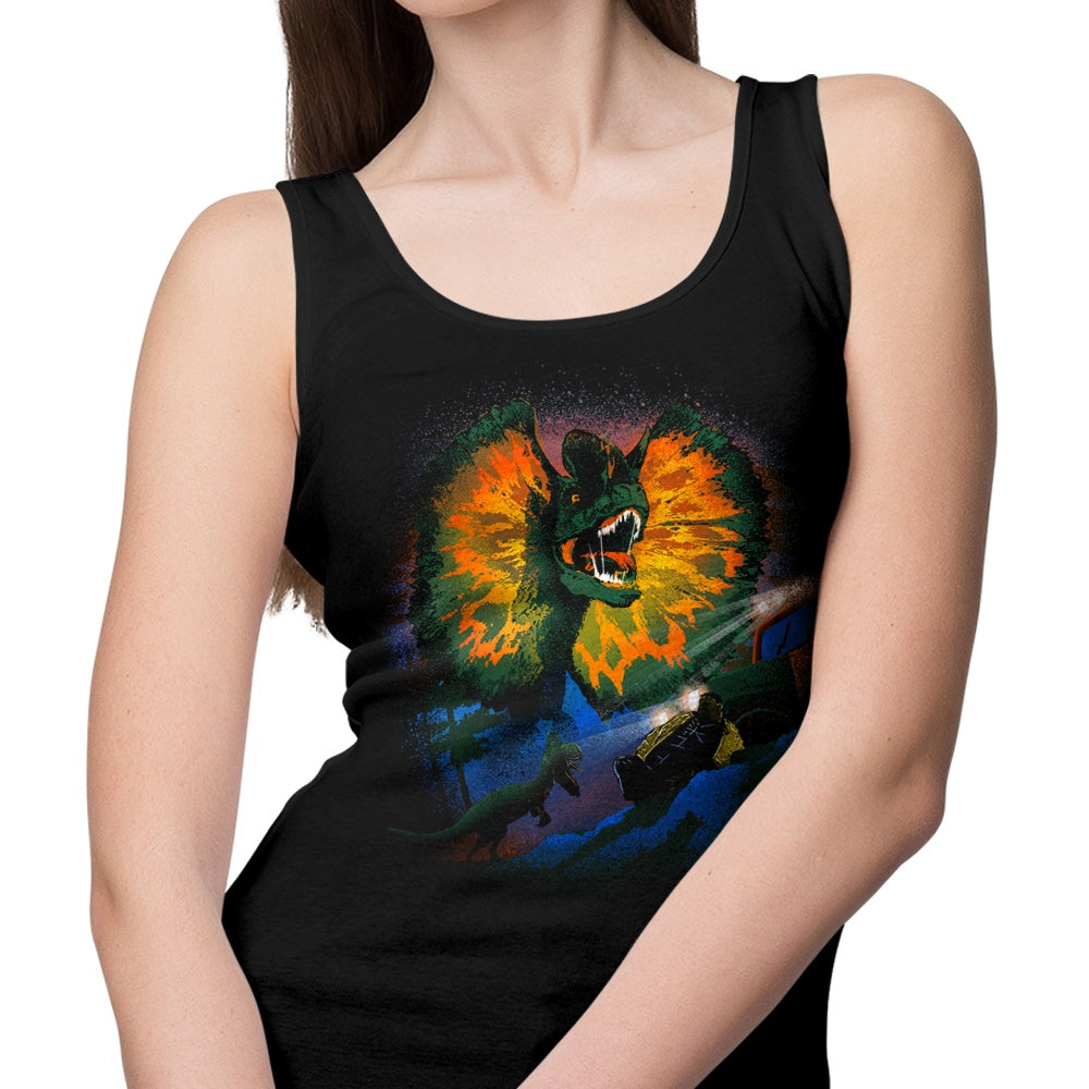 Dilophosaurus Design Tank Top for Fashionable Wear
