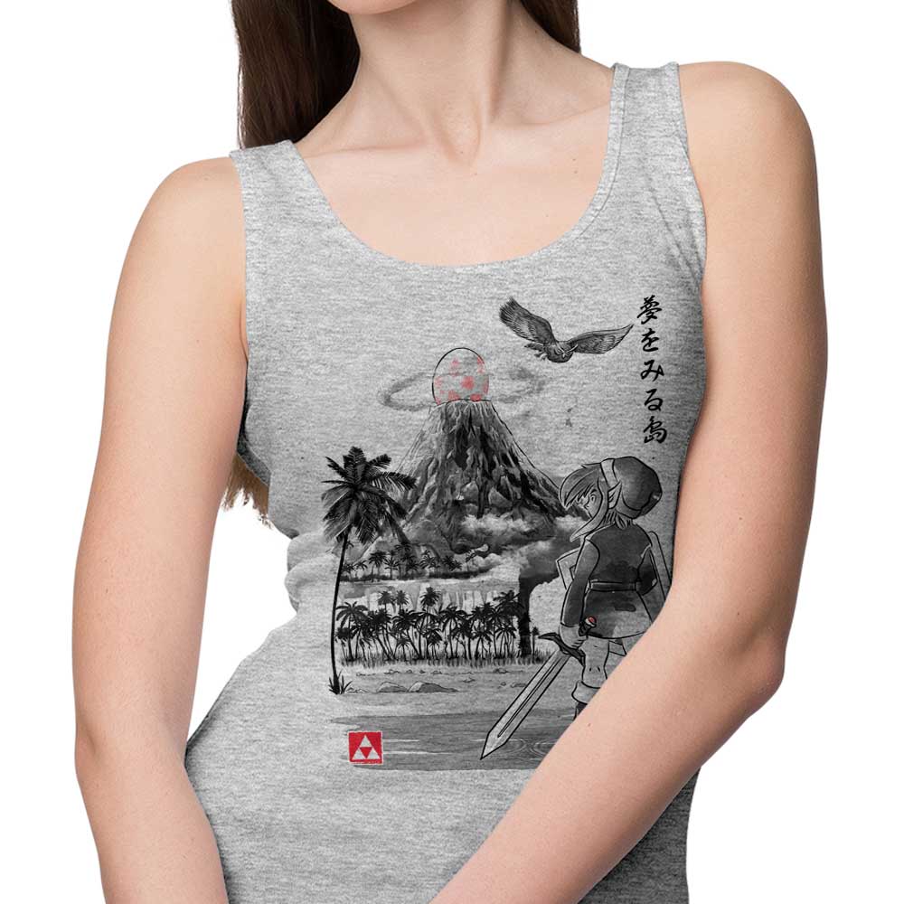 Dr. Monekers' Hero's Awakening Sumi-e Men's and Unisex Comfortable Cotton Tank Top