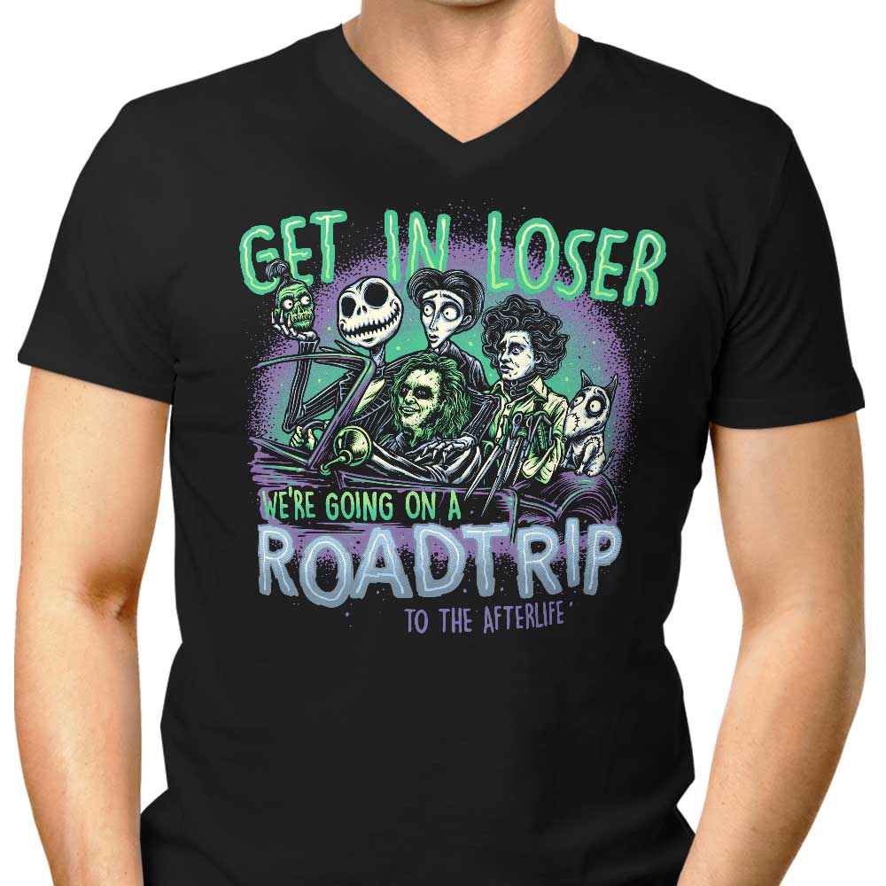 Men's V-Neck T-Shirt - Journey to the Afterlife