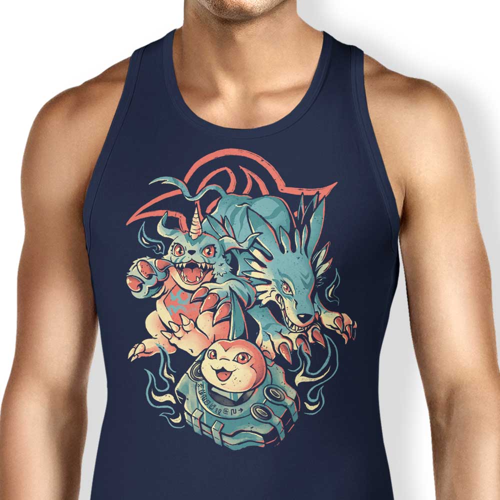 Digital Wolf Evolution Stylish Tank Top for Trendy Wear