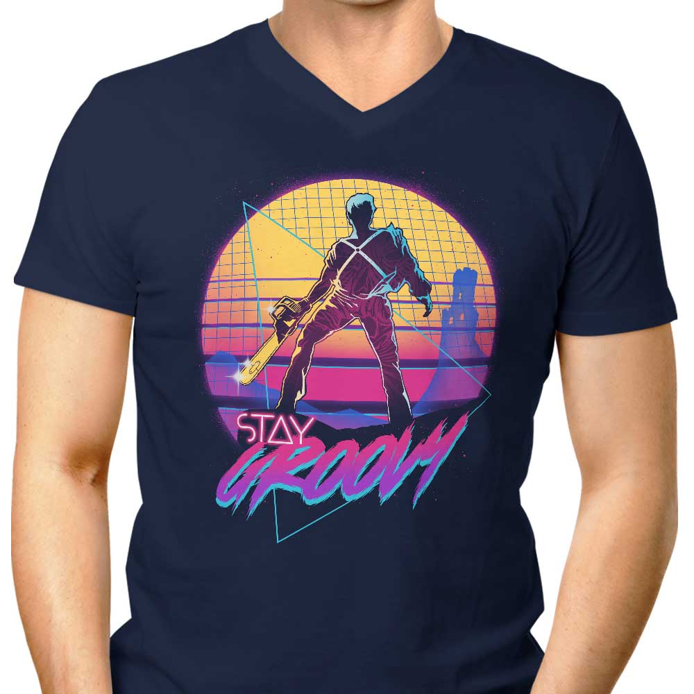 Stay in the Groovy Vibe - Men's Classic V-Neck T-Shirt