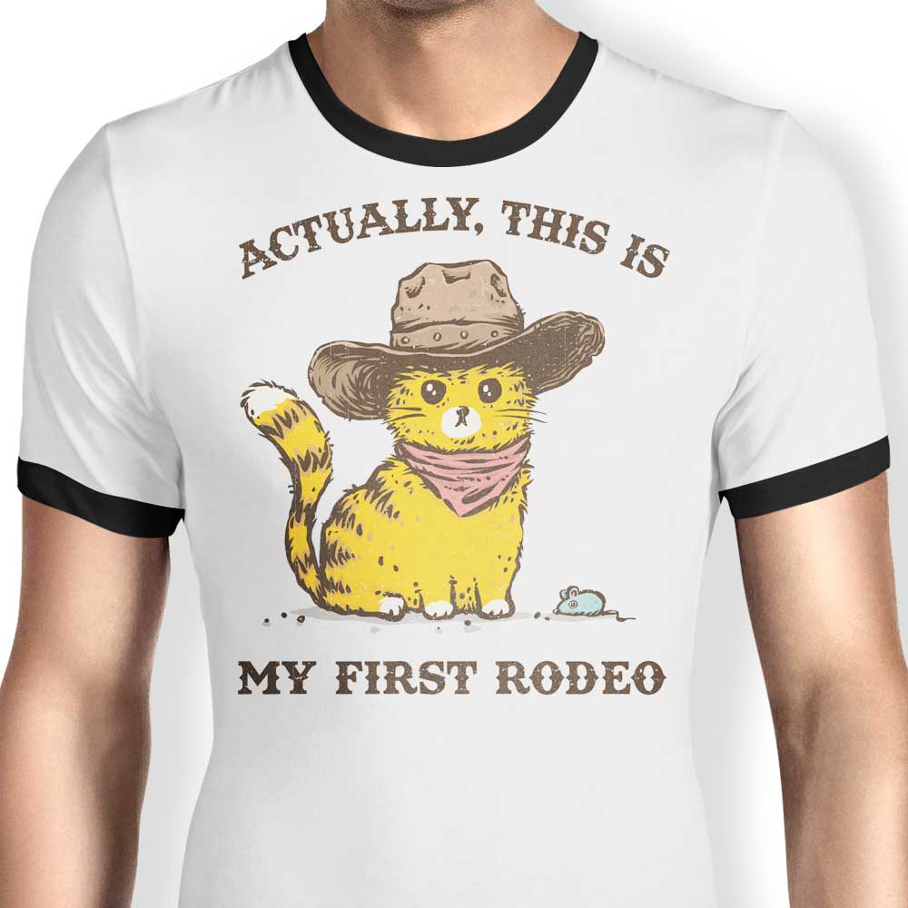My First Rodeo - Stylish Ringer T-Shirt for Fashion Lovers