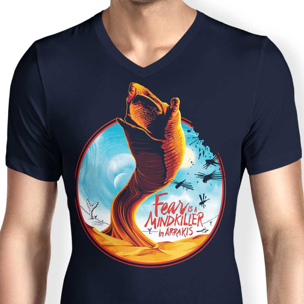 CappO Men's Stylish V-Neck Mindkiller T-Shirt