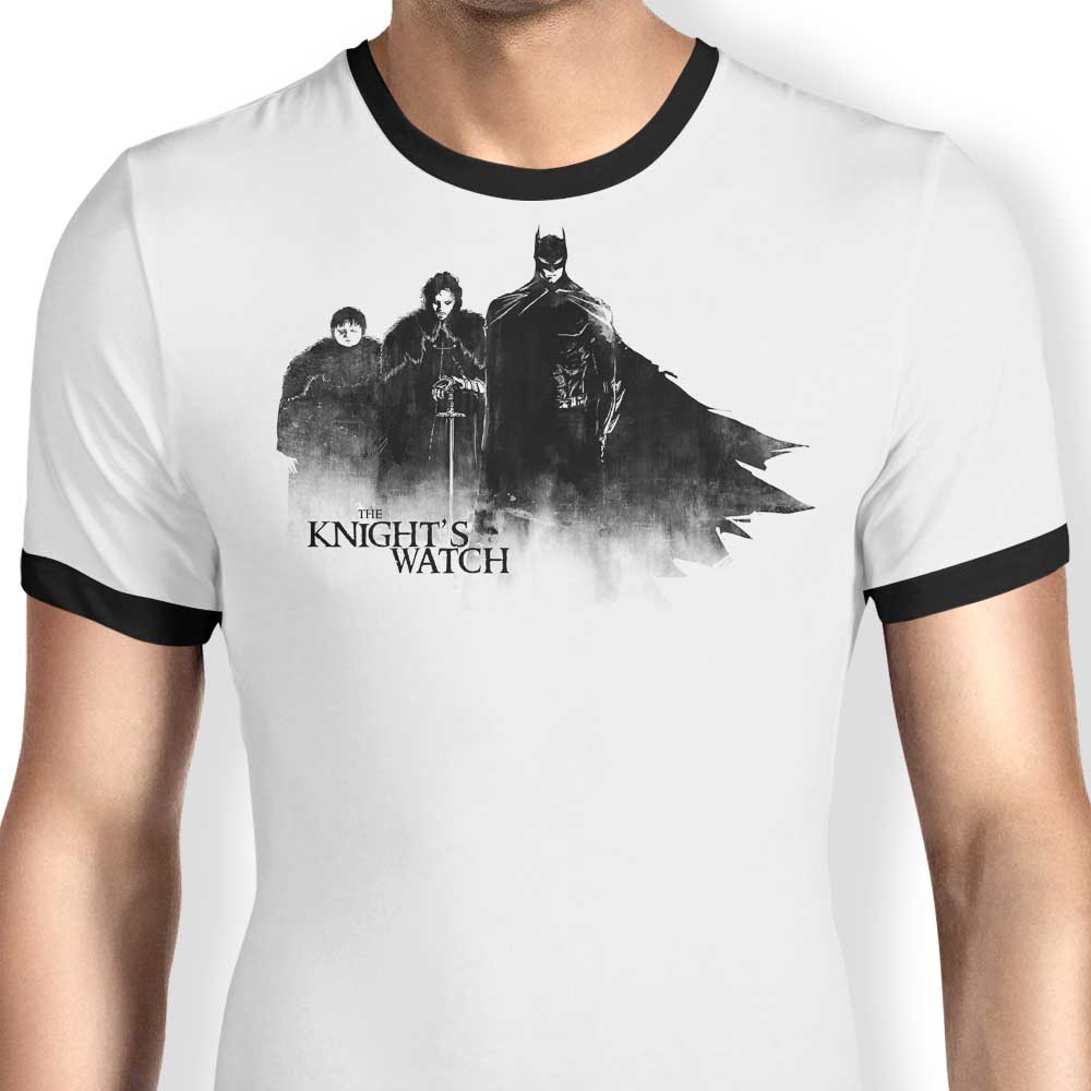 Alan Bao's Men's 100% Cotton Ringer T-Shirt - The Knight's Watch