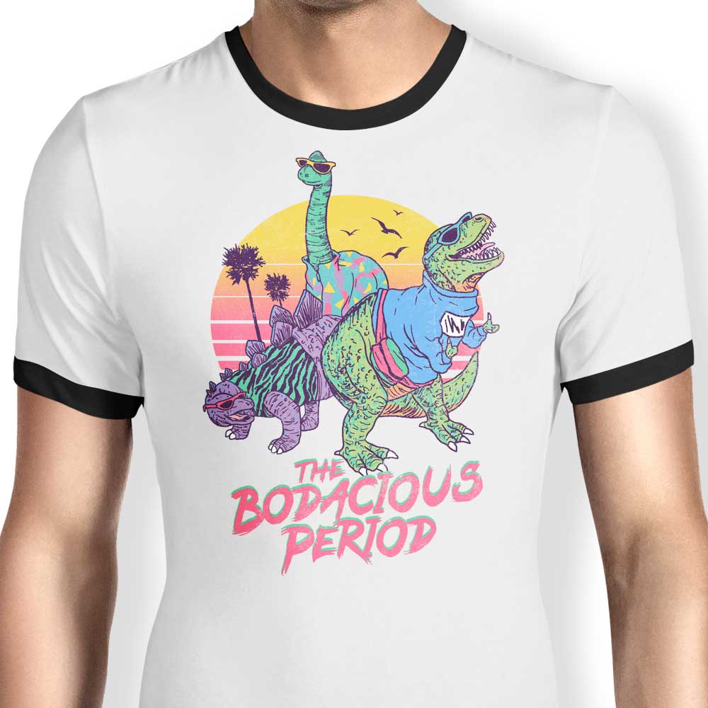Stylish Bodacious Period Ringer T - Shirt by Hillary White