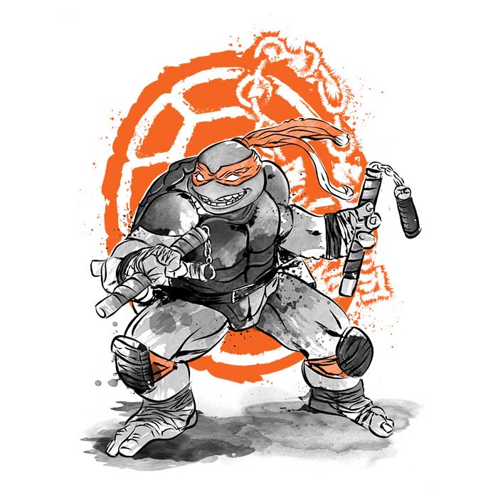 Dr. Monekers' Nunchaku Sumi-e Inspired Men's and Unisex/ Women's Tank Tops