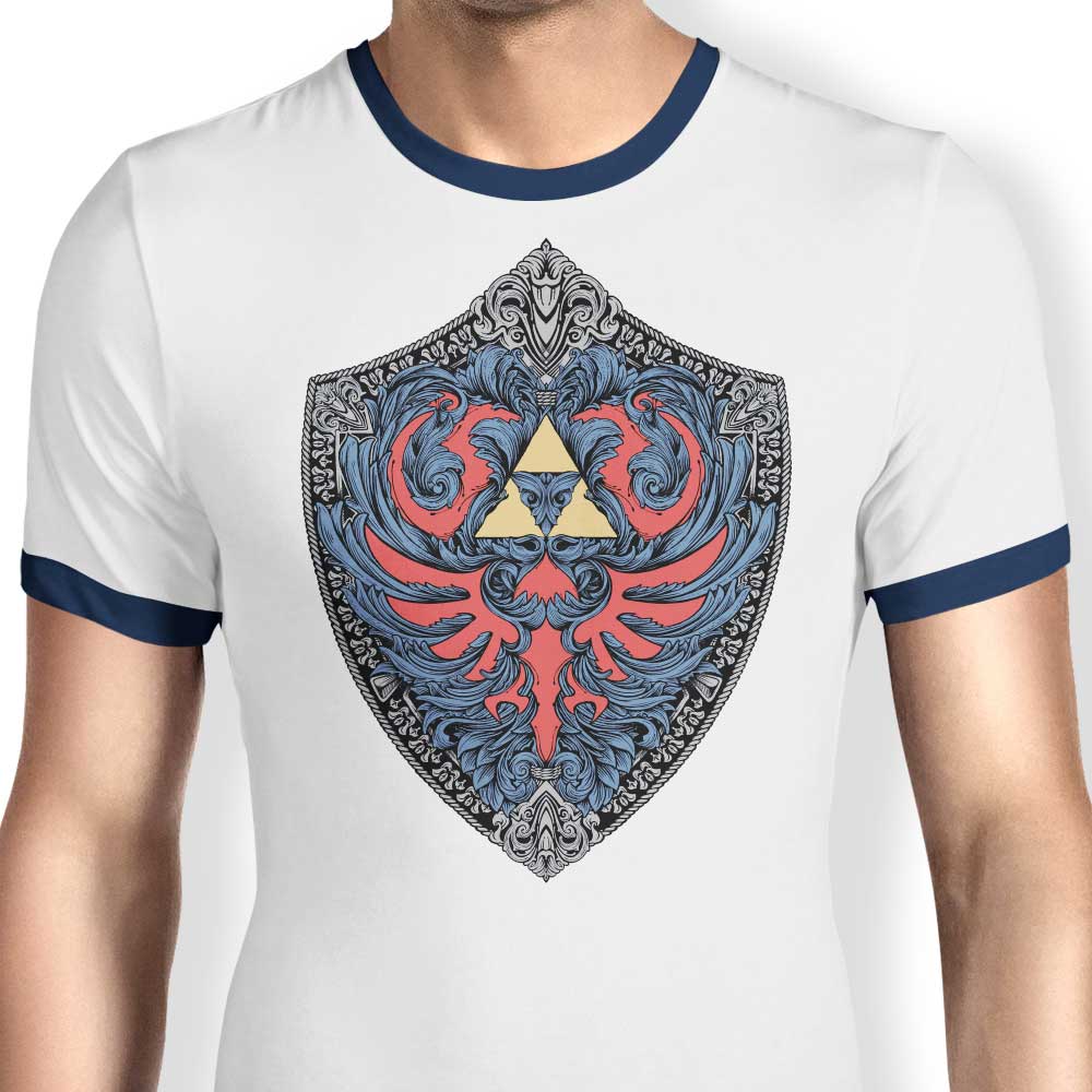 Hylian Victoriana Style Men's Ringer Cotton T-Shirt