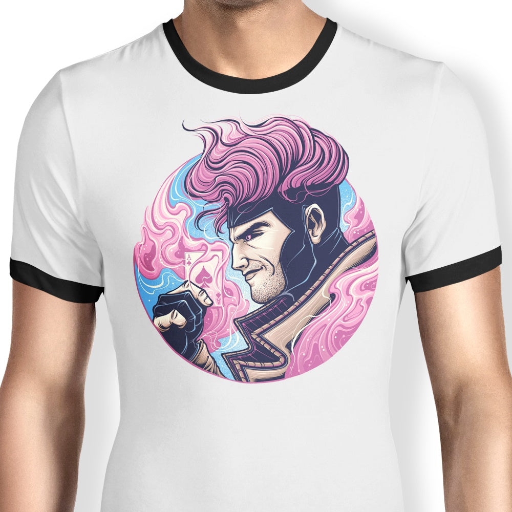 Glitchygorilla's Kinetic Charge Ringer Style T-Shirt for Active People