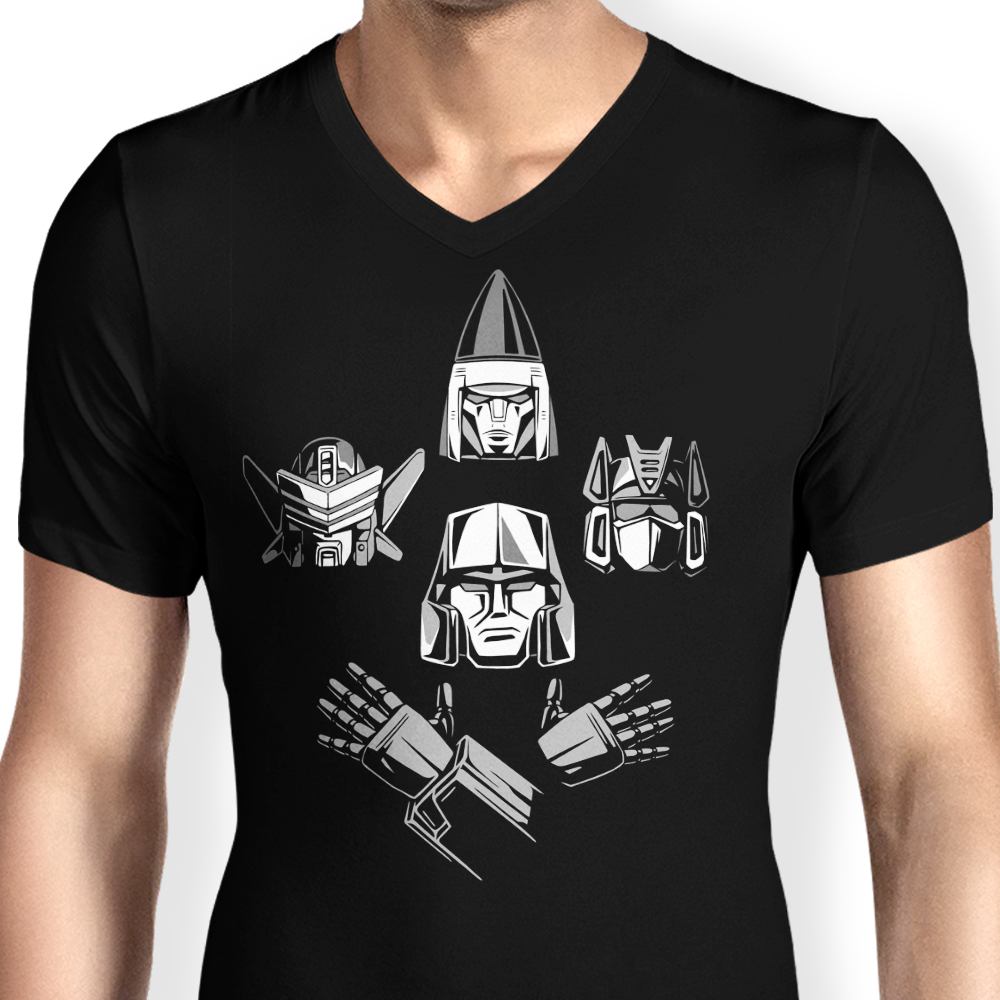 Stylish Bohemian Decepticon Men's V-Neck T-Shirt