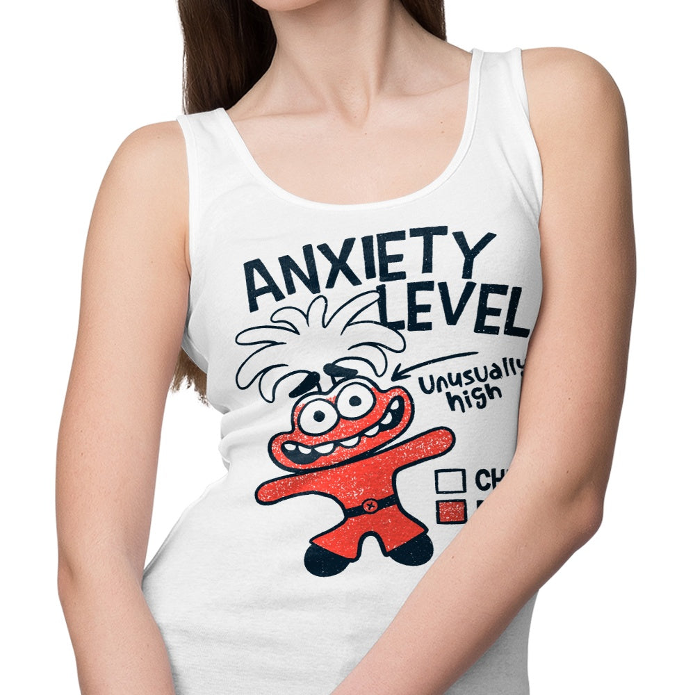 Teesgeex's Comfortable Anxiety Level Tank Top