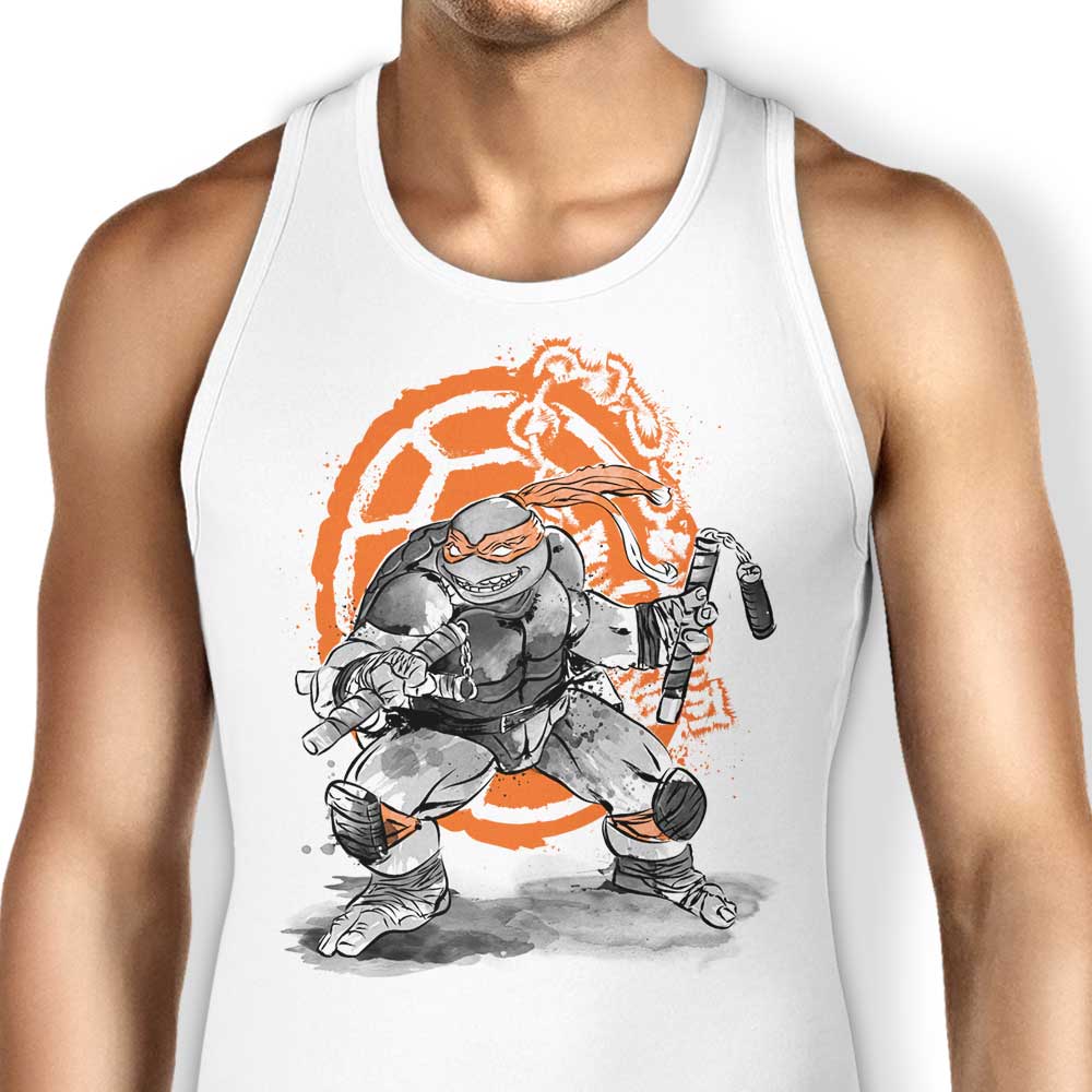 Dr. Monekers' Nunchaku Sumi-e Inspired Men's and Unisex/ Women's Tank Tops