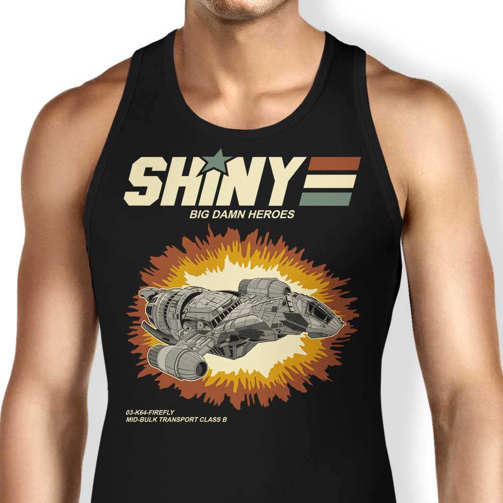 Gleaming Heroes Retro - Style Tank Top