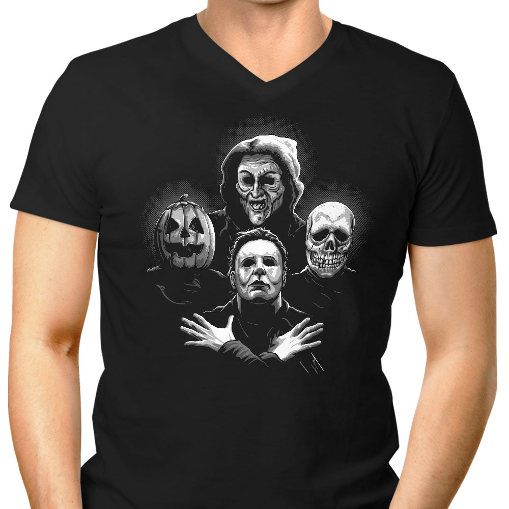 Men's Spooky Halloween V-Neck - DAObiwan's Rhapsody