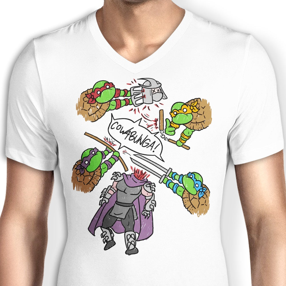 Men's V-Neck Turtle Pool T-Shirt
