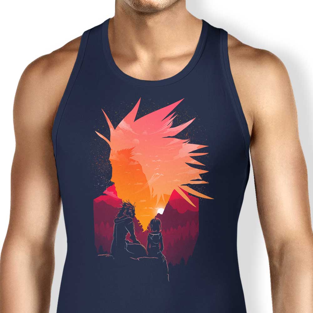Flurry Landscape Print Men's and Women's Comfortable Tank Top