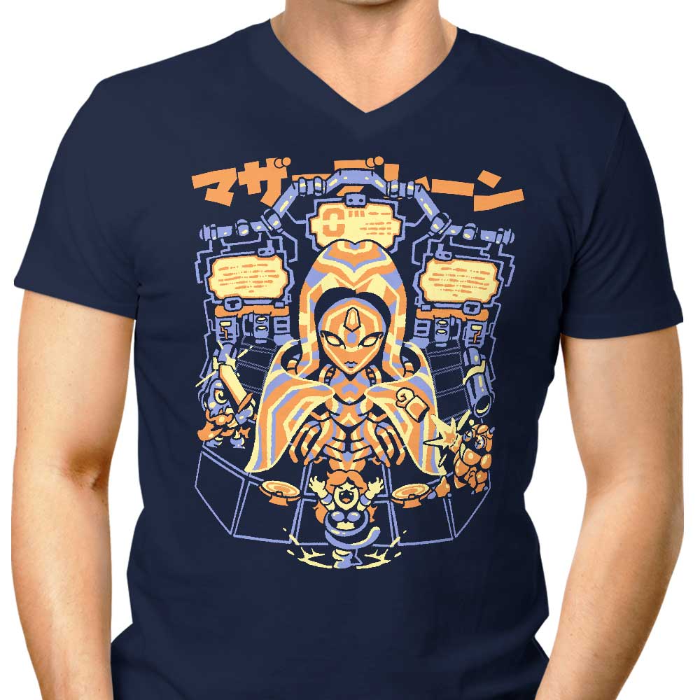 Sketchdemao Men's Stylish V-Neck Geno Dome T-Shirt
