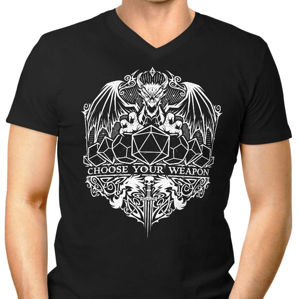 StudioM6 Men's Alternative 'Choose Your Weapon' V-Neck