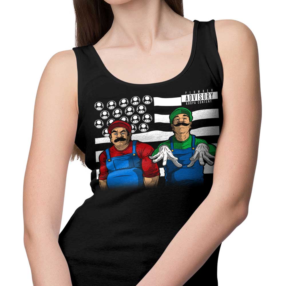 Aaron Morales Designs Bombs Over Koopas Stylish Men's and Women's Tank Tops