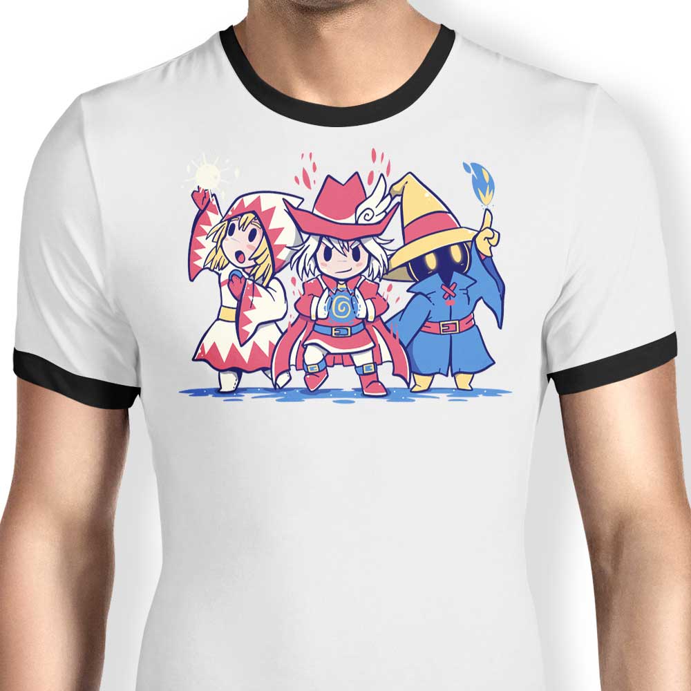 The Three Mages Stylish Men's Ringer T - Shirt by TechraNova