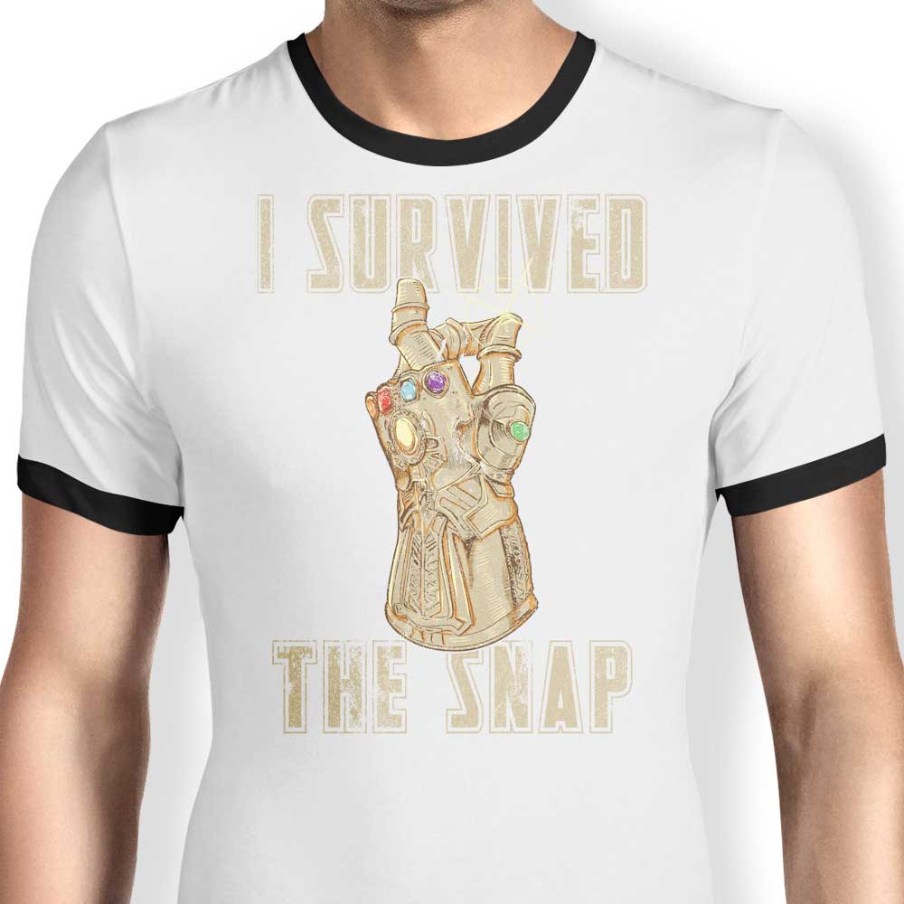 I Survived the Decimation Men's Stylish Ringer T - Shirt for All Sizes